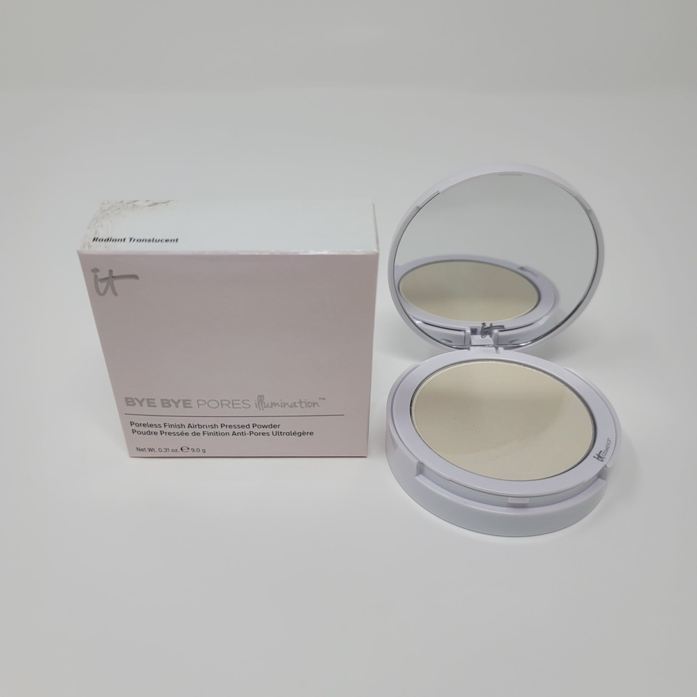 IT Cosmetics‎ Bye Bye Pores Illumination Pressed Powder Radiant Translucent New
